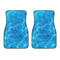 Blue Water Surface Print Front Car Floor Mats