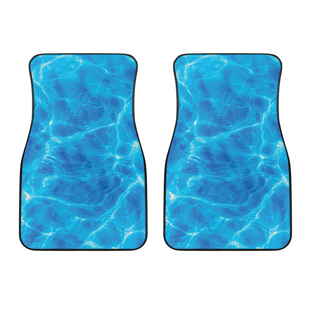 Blue Water Surface Print Front Car Floor Mats