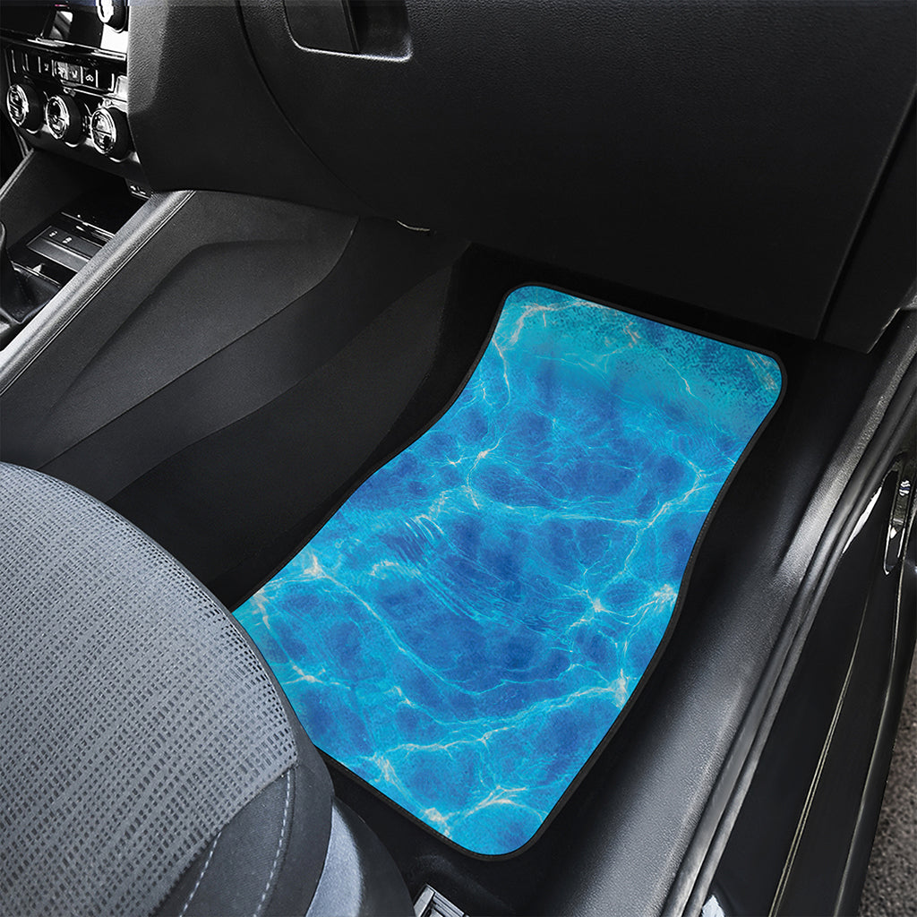 Blue Water Surface Print Front Car Floor Mats