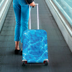 Blue Water Surface Print Luggage Cover