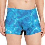 Blue Water Surface Print Men's Boxer Briefs