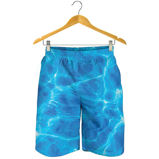 Blue Water Surface Print Men's Shorts
