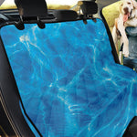 Blue Water Surface Print Pet Car Back Seat Cover