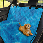 Blue Water Surface Print Pet Car Back Seat Cover