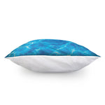 Blue Water Surface Print Pillow Cover