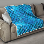 Blue Water Surface Print Quilt