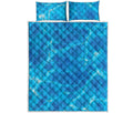 Blue Water Surface Print Quilt Bed Set