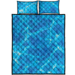 Blue Water Surface Print Quilt Bed Set