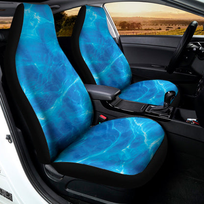 Blue Water Surface Print Universal Fit Car Seat Covers