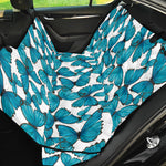 Blue Watercolor Butterfly Pattern Print Pet Car Back Seat Cover