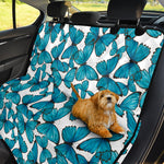 Blue Watercolor Butterfly Pattern Print Pet Car Back Seat Cover