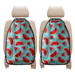 Blue Watermelon Pieces Pattern Print Car Seat Organizers