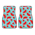 Blue Watermelon Pieces Pattern Print Front Car Floor Mats