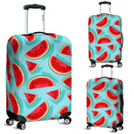Blue Watermelon Pieces Pattern Print Luggage Cover GearFrost