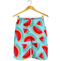 Blue Watermelon Pieces Pattern Print Men's Shorts