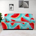 Blue Watermelon Pieces Pattern Print Sofa Cover