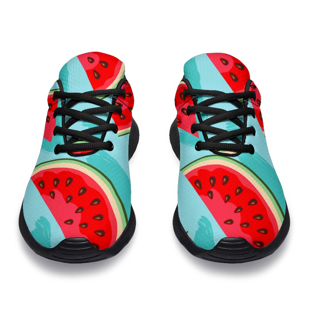 Blue Watermelon Pieces Pattern Print Sport Shoes GearFrost