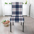 Blue White And Red Tartan Pattern Print Dining Chair Slipcover