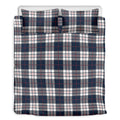Blue White And Red Tartan Pattern Print Duvet Cover Bedding Set