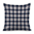 Blue White And Red Tartan Pattern Print Pillow Cover
