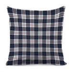 Blue White And Red Tartan Pattern Print Pillow Cover