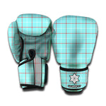 Blue White And Red Tattersall Print Boxing Gloves