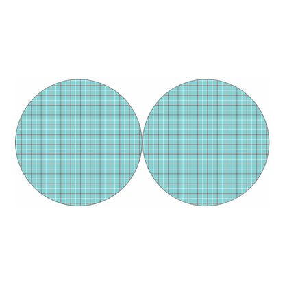 Blue White And Red Tattersall Print Car Coasters