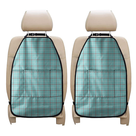 Blue White And Red Tattersall Print Car Seat Organizers