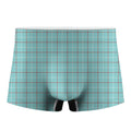 Blue White And Red Tattersall Print Men's Boxer Briefs