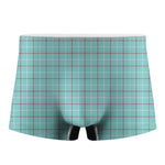 Blue White And Red Tattersall Print Men's Boxer Briefs