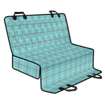 Blue White And Red Tattersall Print Pet Car Back Seat Cover