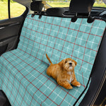 Blue White And Red Tattersall Print Pet Car Back Seat Cover