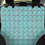 Blue White And Red Tattersall Print Pet Car Back Seat Cover