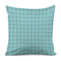 Blue White And Red Tattersall Print Pillow Cover