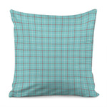 Blue White And Red Tattersall Print Pillow Cover