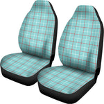 Blue White And Red Tattersall Print Universal Fit Car Seat Covers