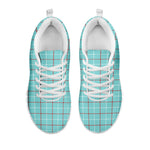 Blue White And Red Tattersall Print White Sneakers