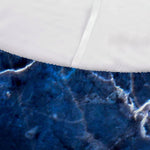 Blue White Marble Print Sofa Cover