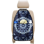 Blue Winter Mandala Print Car Seat Organizers