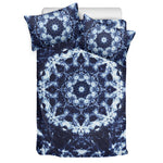 Blue Winter Mandala Print Duvet Cover Bedding Set