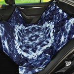 Blue Winter Mandala Print Pet Car Back Seat Cover