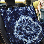 Blue Winter Mandala Print Pet Car Back Seat Cover