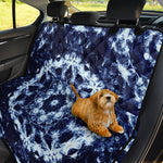 Blue Winter Mandala Print Pet Car Back Seat Cover