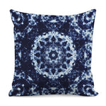 Blue Winter Mandala Print Pillow Cover