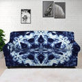 Blue Winter Mandala Print Sofa Cover