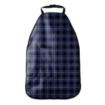 Blue Yellow And Black Plaid Print Car Seat Organizers