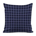 Blue Yellow And Black Plaid Print Pillow Cover