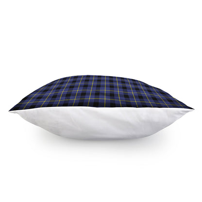 Blue Yellow And Black Plaid Print Pillow Cover
