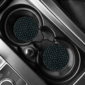 Blue Zodiac Symbols Pattern Print Car Coasters