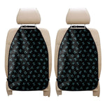 Blue Zodiac Symbols Pattern Print Car Seat Organizers